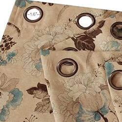 Vintage Rustic Style /Blackout Curtains