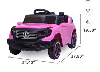 Pink Elevtric Car