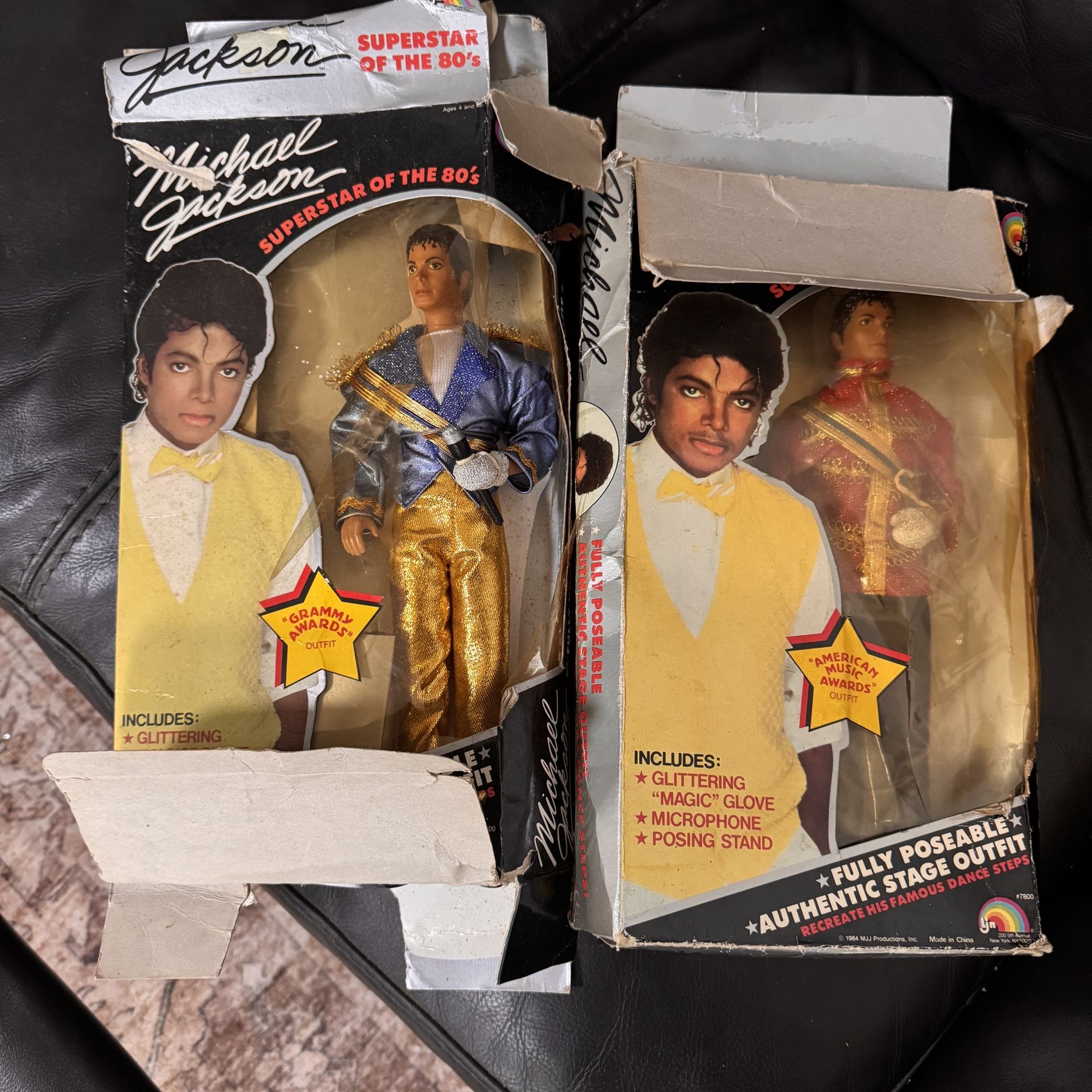 Two Michael Jackson Action Figures From The 80’s!