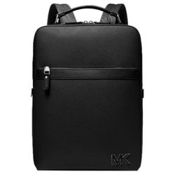 New Michael Kors Black Hudson Textured Leather Backpack Rucksack