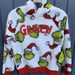 New Kids Unisex Grinch Fleece Sweater Size M10/12 
