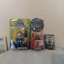 Mega Man Action Figures In Original Packaging
