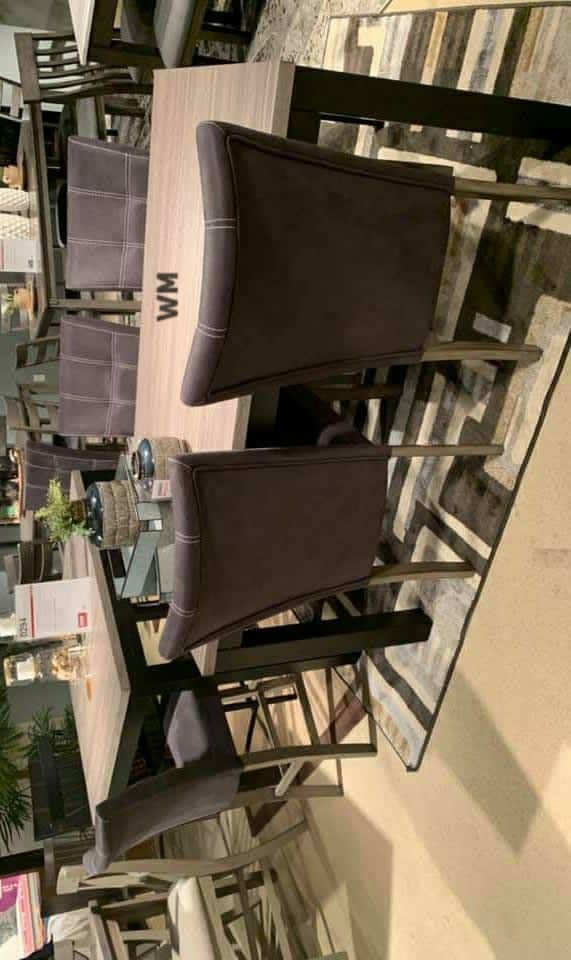 Garvine Gray/Black Piece Dining Room Set (Dining table and Chairs