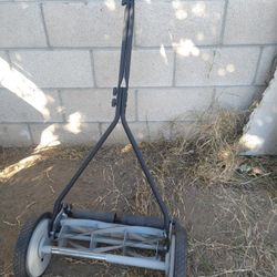 Manual Push Lawn Mower works great
