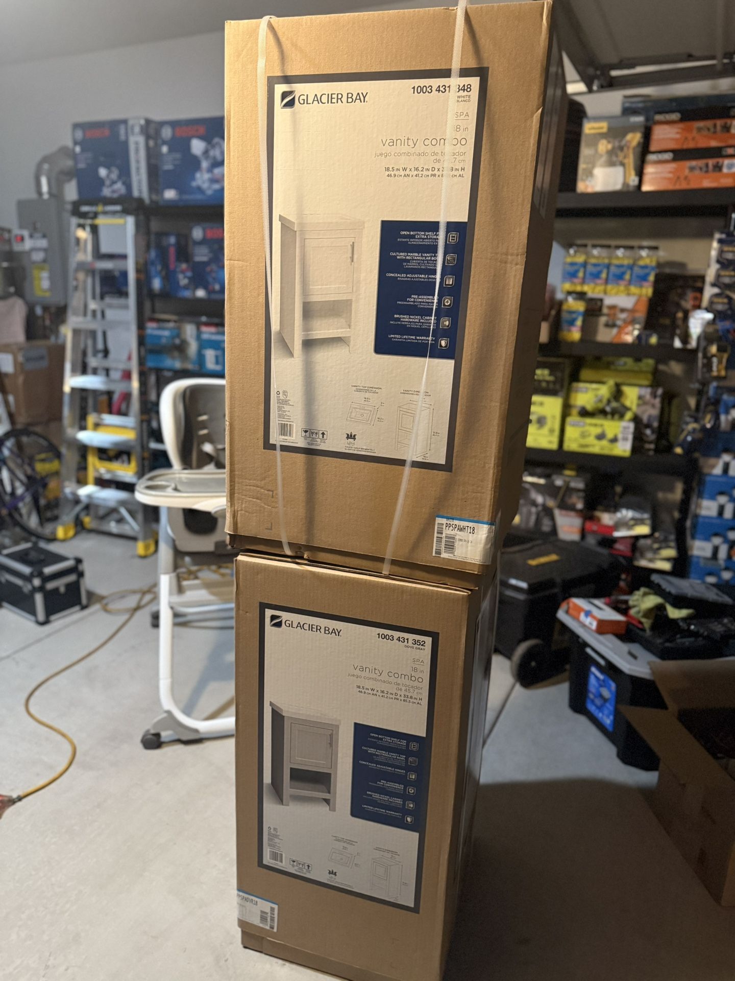 VANITY Combo glacier Bay New ( Sink + Vanity ) Brand New