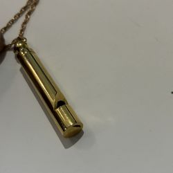 12k Whistle Pendant And Chain