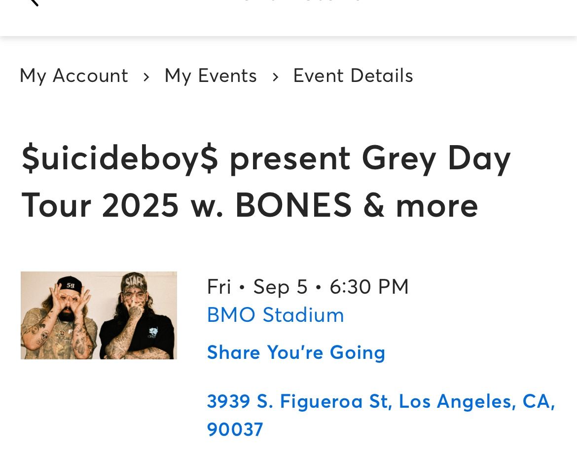 Suicide Boys LA Tickets