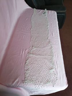 WHITE FISHNET SILVER RHINESTONE COVER UP DRESS ONE SIZE