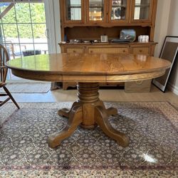 Oak Table & Chairs