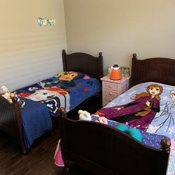 Twin Beds (2) Or Bunk Beds (Pottery Barn Real Wood)