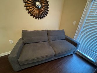 REID BUFF GRAY FABRIC 80’’ SOFA