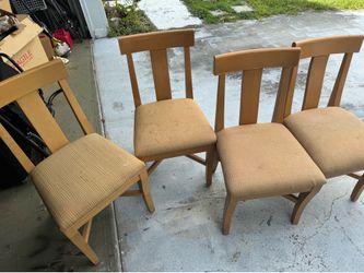 Solid wood dining chairs ( set of 4)