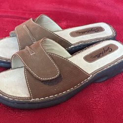 SEYCHELLES BROWN LEATHER WOMENS SANDALS Size 10 ‼️ NEW ‼️ STORE CLOSING ‼️