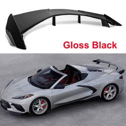 2020+ Chevrolet Corvette C8 Rear High Wing Spoiler PG Style Gloss Black Brand New AR-Chevrolet-014