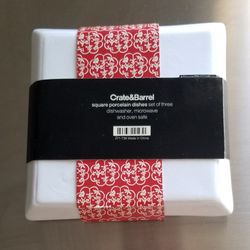 Porcelain square dishes (NEW)