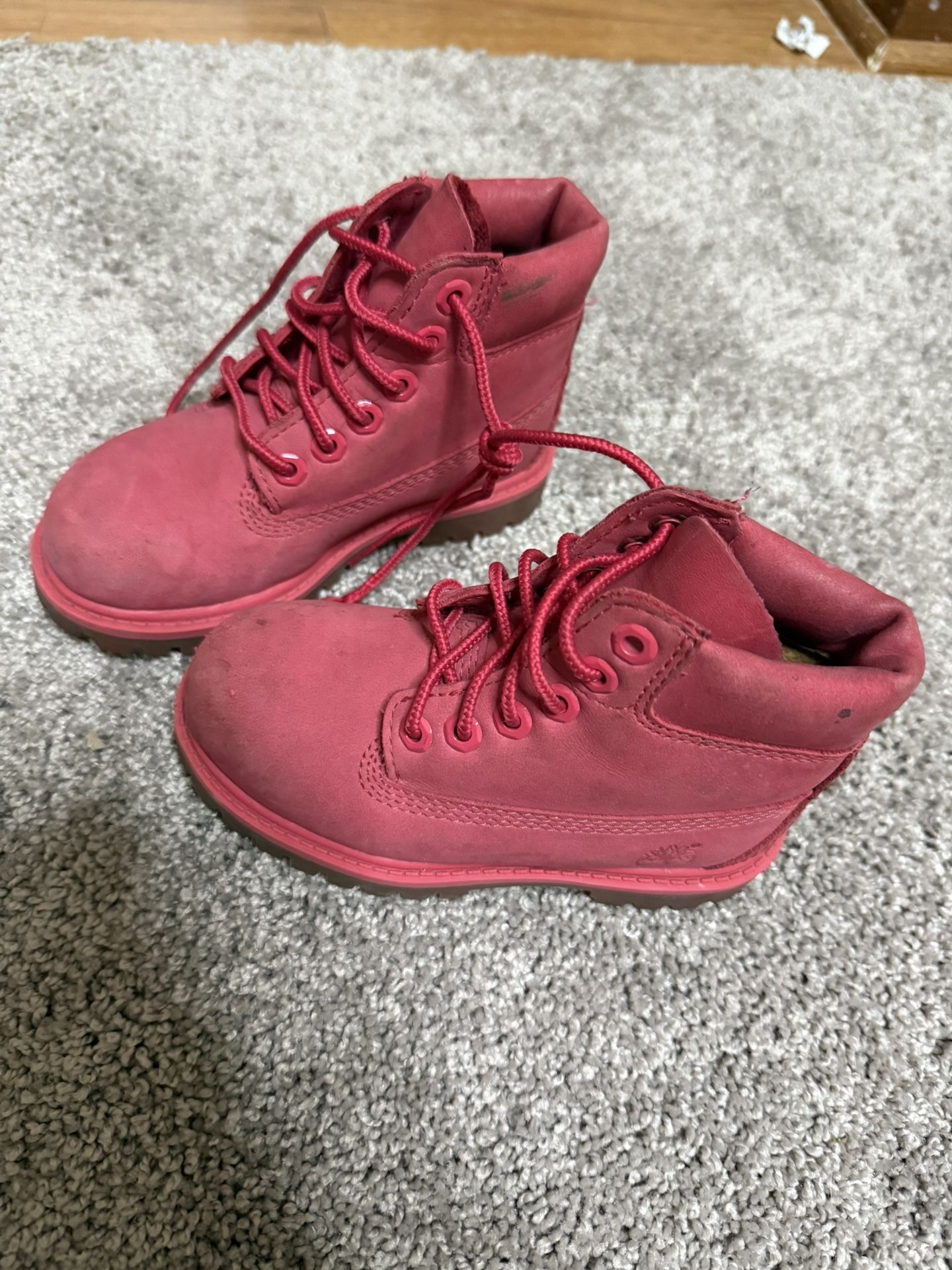 Timberland Boots Pink Toddler size 10