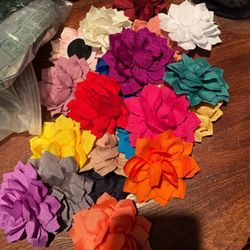 15+ Pc Flower Hair Ties 
