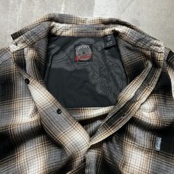 Vintage 2000’s Y2K Spitfire x John Cardiel Skateboard Plaid Flannel L/S Shirt L