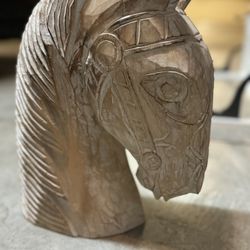 Hand Crafted Sculpture Of Horse Head