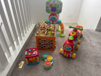 Toddler Toy Lot – Train, Activity Cube & More