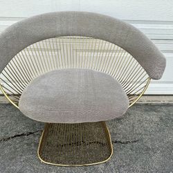 WIRE LOUNGE CHAIR- (GOLD)