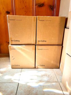 4 Pairs Sonos In-Ceiling Speakers.  8 total speakers.  Brand new sealed includes warranty.