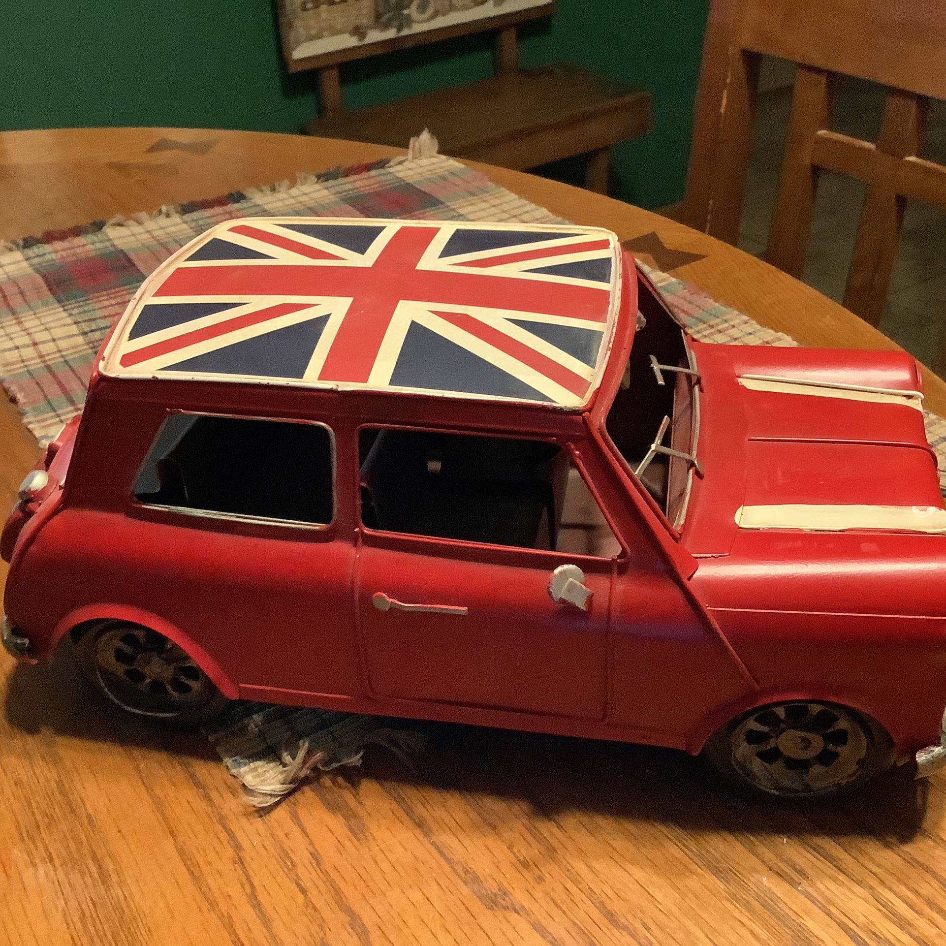 1960 Monte Carlo Rally Mini Cooper S Model Handmade Antique Metal Car