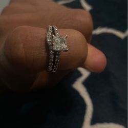 Costco Diamond Ring Set 1ct In Platinum Side 7