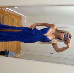 royal blue kiss prom dress perfect condition