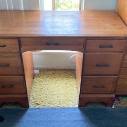 Free Solid Wood Desk