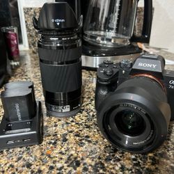 Sony Alpha a7 III Mirrorless Camera with FE 28-70 mm and E 55-210 mm Lens

