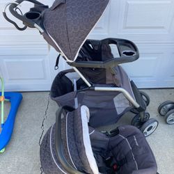 Eddie Bauer Stroller with Carseat and Base