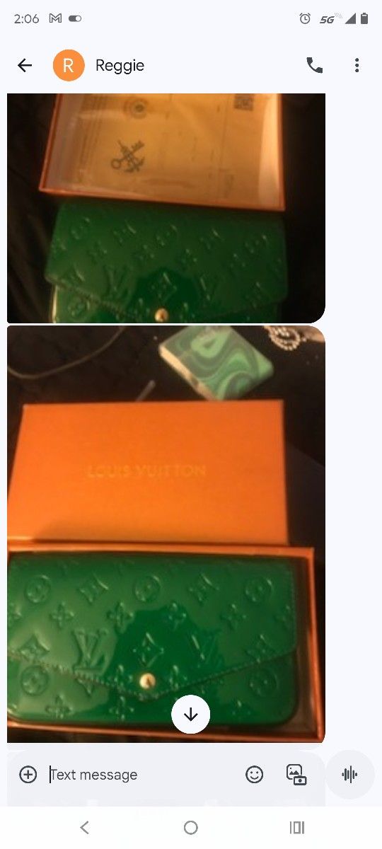 Louis Vuitton Finished Leather Clutch