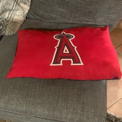 angel baseball team pillow 