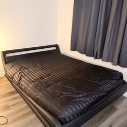 Queen Bed Frame + Mattress – Must Go This Week