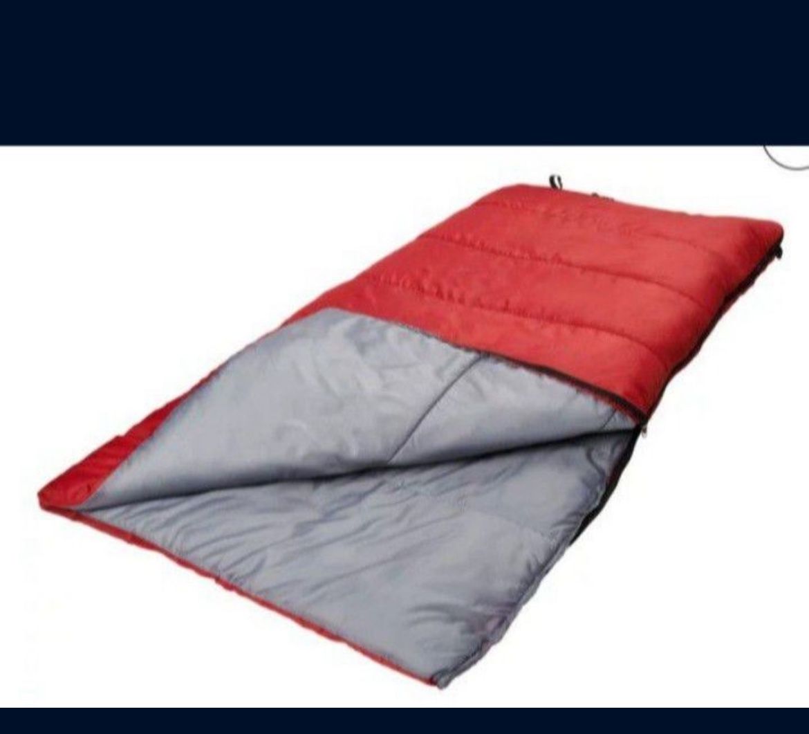 Ozark Trail 50-Degree Warm Weather Red Sleeping Bag, 33"x75". $15 aech