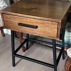Wood Modern Nightstand 