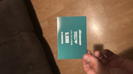 Dick’s sporting goods card