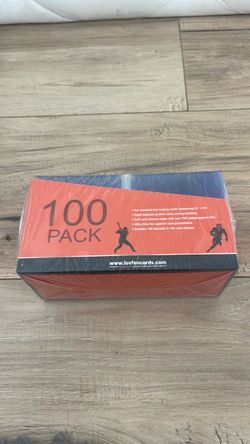 100 Pack Trading Card Top Loaders + Sleeves – NEW SEALED  Brand new and factory sealed LOVFEN 100-pack card protection set.