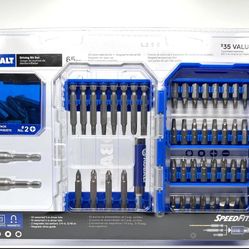 Brand New KOBALT 65pc Driving Set Hex Shank Speed Fit Magnetic S2 Steel