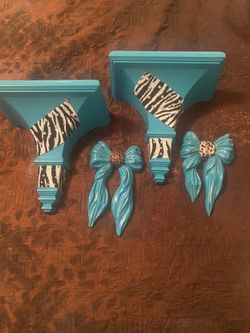 Zebra Print Wall Sconces