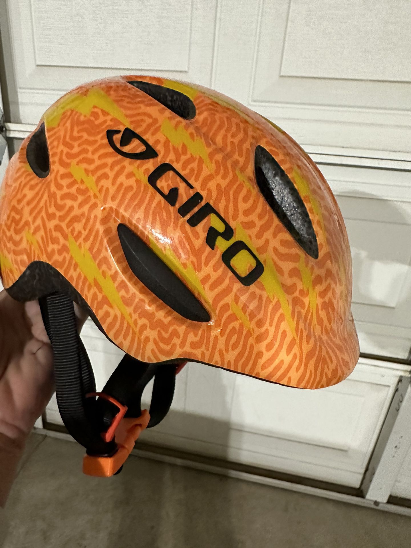 Giro Scamp Kids Bicycle Helmet Flame/Lightning Bolt XS