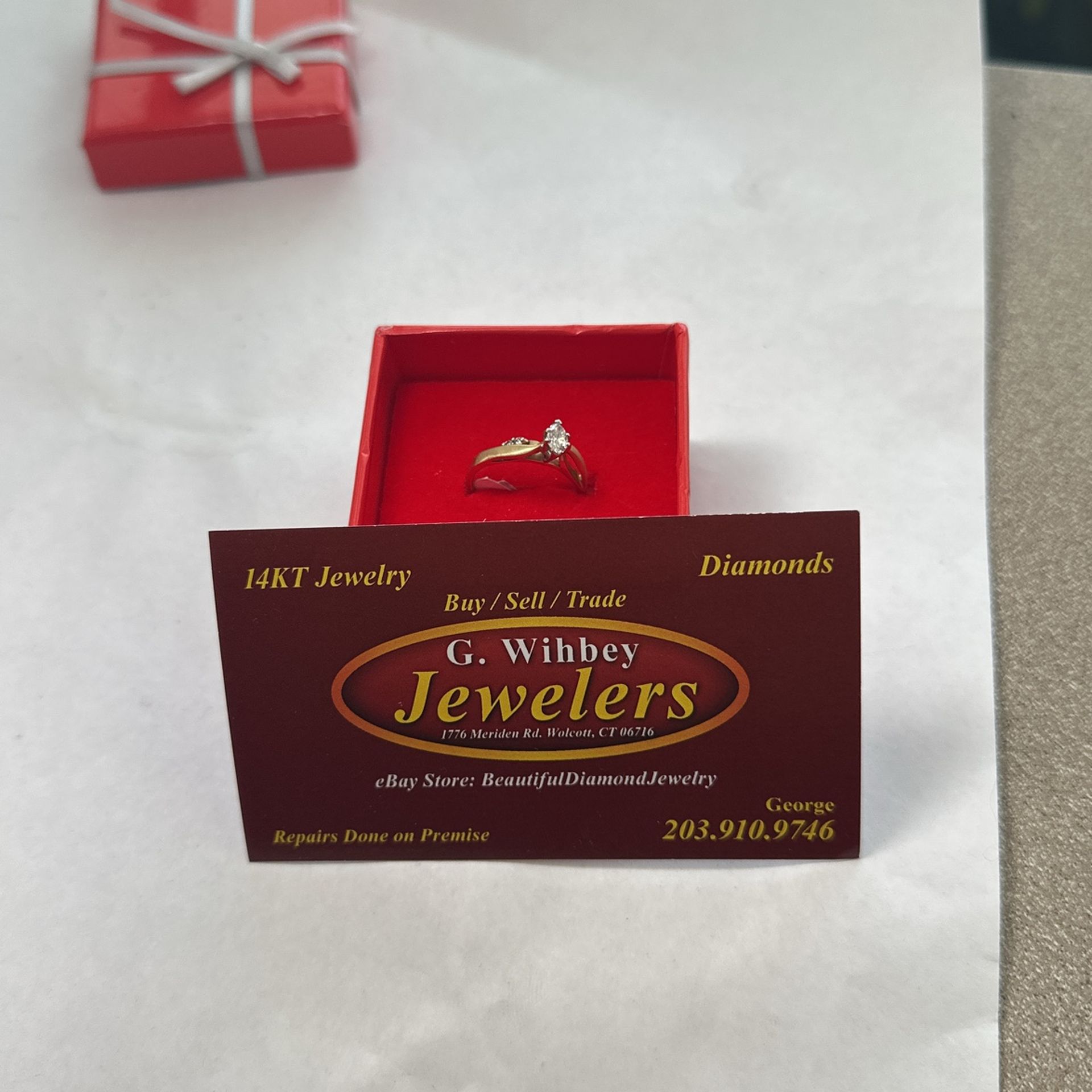 14 Kt Yellow Gold Solitaire Engagement Ring 1/4 Ct Solitaire