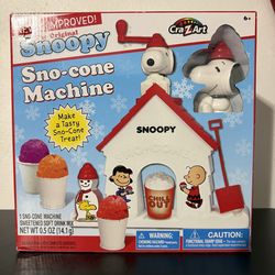 Snoopy snowcone machine