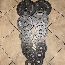 Olympic weights 255lbs total