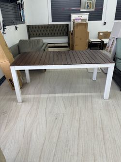 Noble House Bali Wood Top Patio Dining Table