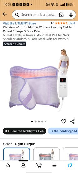 LITLISFLY Moist Heating Pad Wrap with Controller