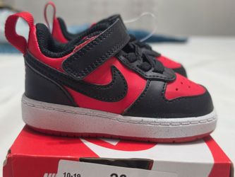 Size 19 (toddler) Nike Court Borough Low Toddler Sneakers