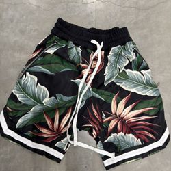 Streetwear Unique Floral Shorts Sz M