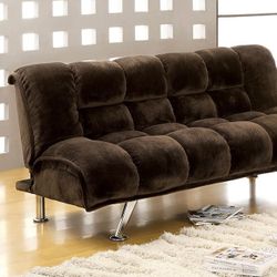 Brand New Dark Brown Futon Sofa Sleeper